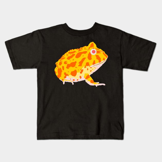 Albino Pacman frog Kids T-Shirt by stargatedalek